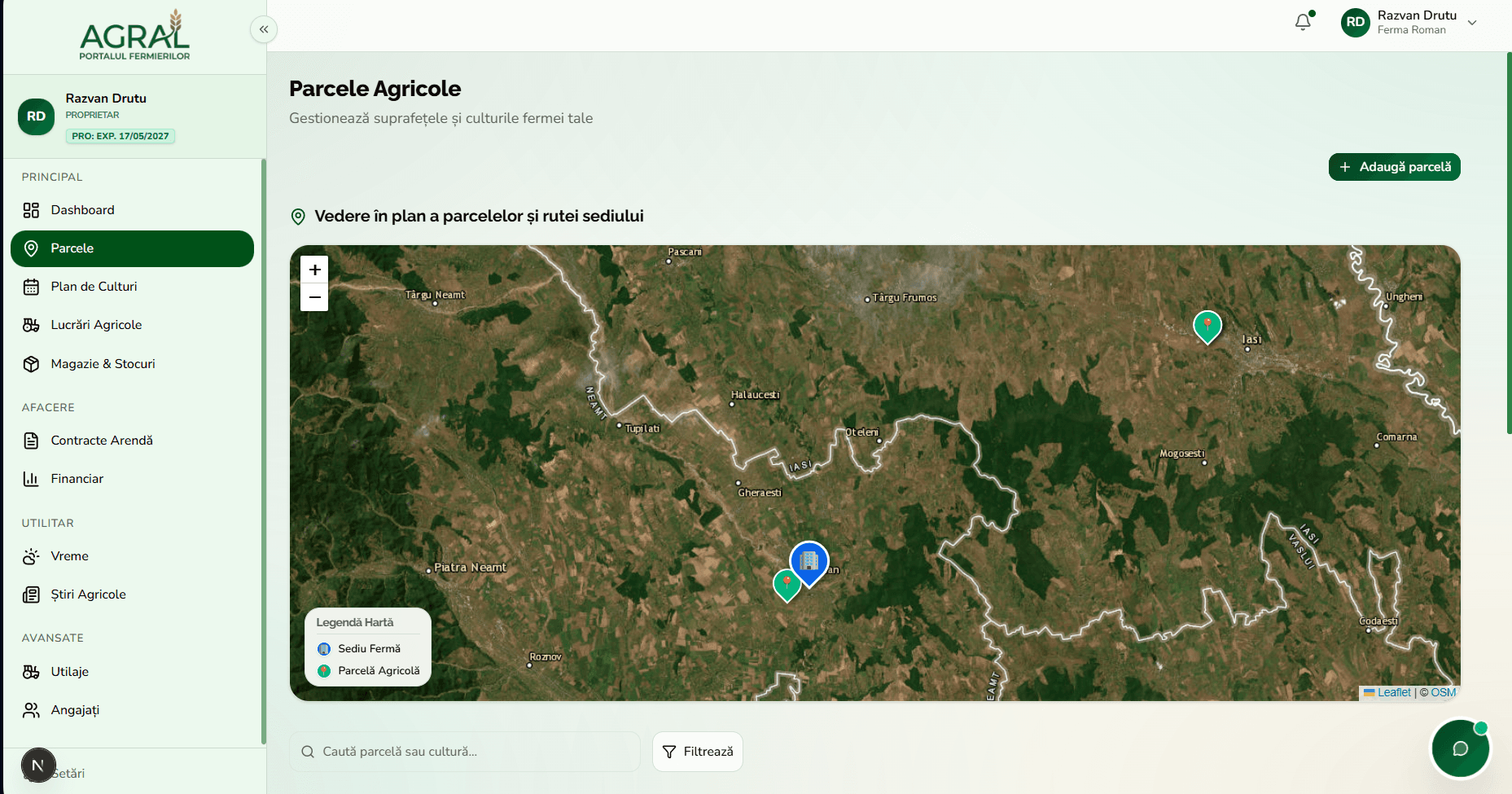 Gestionare Parcele